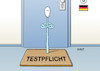 Cartoon: Türsteher (small) by Erl tagged politik,corona,virus,pandemie,covid19,ferien,urlaub,tourismus,reisen,risikogebiete,mutation,delta,variante,testpflicht,reiserückkehrer,groko,bundesregierung,cdu,csu,spd,teststäbchen,wattestäbchen,tütsteher,deutschland,karikatur,erl