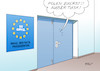 Cartoon: Tusk (small) by Erl tagged donald,tusk,pole,eu,ratspräsident,wiederwahl,widerstand,regierung,polen,pis,partei,konservativ,rechtspopulismus,egoismus,nationalismus,abbau,meinungsfreiheit,pressefreiheit,demokratie,erpressung,gipfel,blockade,karikatur,erl