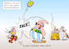 Cartoon: Uderzo (small) by Erl tagged politik,kunst,comic,asterix,zeichner,autor,albert,uderzo,tod,himmel,beistand,coronakrise,kampf,covid19,coronavirus,corona,superkräfte,obelix,miraculix,zaubertrank,impfung,impfstoff,medikament,infektion,krankheit,gesundheit,karikatur,erl