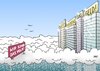 Cartoon: Über den Wolken (small) by Erl tagged inanzen,finanzwelt,finanzwirtschaft,bank,banken,geld,reichtum,verteilung,kontrolle,spielcasino,spielsucht,kapitalismus,armut,protest,volk,occupy,wall,street,frankfurt,börse,gewinn,verlust,privatisierung,sozialisierung