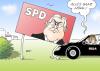 Cartoon: Ulla Schmidt (small) by Erl tagged ulla,schmidt,spd,gesundheitsministerin,dienstwagen,urlaub,wahlkampf,frank,walter,steinmeier,plakat,unfall,diebstahl