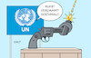 Cartoon: UN-Resolution (small) by Erl tagged politik,terrorismus,terror,hamas,angriff,überfall,israel,reaktion,bodentruppen,gaza,überreaktion,ministerpräsident,benjamin,netanjahu,un,resolution,waffenruhe,druck,verhandlungen,karikatur,erl