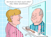 Cartoon: ungewohnt (small) by Erl tagged politik,regierung,regierungswechsel,groko,ampel,spd,grüne,fdp,kanzler,bundeskanzler,olaf,scholz,altkanzlerin,angela,merkel,frau,mann,ungewohnt,spiegel,badezimmerspiegel,morgens,karikatur,erl