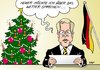 Cartoon: unverfängliches Thema (small) by Erl tagged bundespräsident,christian,wulff,kredit,privat,geld,freund,unternehmer,nähe,vorteil,einfluss,amt,schaden,glaubwürdigkeit,weihnachten,ansprache,weihnachtsansprache,salamitaktik,fernsehen