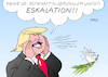 Cartoon: US-Botschaft (small) by Erl tagged politik,usa,präsident,donald,trump,verlegung,botschaft,tel,aviv,jerusalem,gründungstag,israel,provikation,palästinenser,palästina,eskalation,nahost,konflikt,frieden,friedenstaube,gewalt,karikatur,erl