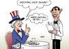 Cartoon: US-Wahl (small) by Erl tagged usa,wahl,präsident,wiederwahl,obama,niederlage,romney,vier,jahre,fett,uncle,sam,tea,party