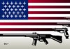 Cartoon: USA (small) by Erl tagged usa,amoklauf,grundschule,waffen,waffengesetz,waffenlobby