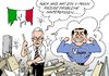 Cartoon: V-Mann Italien (small) by Erl tagged italien,berlusconi,rücktritt,schulden,krise,euro,korruption,affären,sex,rechtsbeugung,aufräumen,mario,monti,ministerpräsident,minister,deutschland,rechtsterrorismus,verfassungsschutz,vmann