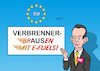 Cartoon: Verbrenner-Aus (small) by Erl tagged politik,eu,gipfel,klima,klimaschutz,aus,verbrennungsmotoren,verbrenner,blockade,deutschland,fdp,fuels,verkehrsminister,volker,wissing,kompromiss,karikatur,erl