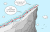 Cartoon: Verfahrene Situation (small) by Erl tagged politik,verkehr,bahn,gewerkschaft,lokführer,gdl,chef,claus,weselsky,tarifverhandlungen,angebot,ablehnung,streik,beschuldigungen,schuldzuweisung,situation,verfahren,zug,berg,blockade,fahrgäste,karikatur,erl