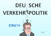 Cartoon: Verkehrspolitik (small) by Erl tagged politik,deutschland,verkehrspolitik,probleme,diesel,abgase,grenzwerte,fahrverbote,öffentliche,verkehrsmittel,schiene,bahn,bus,klimaziele,tempolimit,verkehrsminister,andreas,scheuer,csu,karikatur,erl