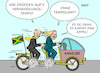 Cartoon: Verkehrsregeln (small) by Erl tagged politik,wahl,bundestagswahl,2021,sondierung,gespräch,bündnis90,die,grünen,fdp,regierung,koalition,möglichkeiten,spd,ampel,cdu,csu,gespräche,grün,gelb,rot,schwarz,kompromiss,tempolimit,verhandlung,tempo,lastenfahrrad,karikatur,erl