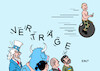 Cartoon: Vertragstreue (small) by Erl tagged politik,krieg,angriff,überfall,russland,ukraine,getreide,hafen,hunger,verhandlungen,vertrag,transport,bombardierung,hafenstadt,odessa,vertragstreue,wladimir,putin,lügen,baron,münchhausen,ritt,kanonenkugel,usa,eu,europa,stier,scholz,selenskyj,karikatur,erl