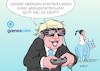 Cartoon: Virtual Reality (small) by Erl tagged politik,brexit,großbritannien,gb,uk,premierminister,boris,johnson,vertrag,eu,nachverhandlungen,backstop,streichung,kontrolle,grenzen,grenzkontrollen,irland,nordirland,gamescom,messe,köln,computerspiele,virtual,reality,europa,stier,karikatur,erl