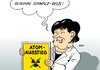 Cartoon: Von China lernen... (small) by Erl tagged atomenergie,atomkraft,deutschland,ausstieg,atomausstieg,original,die,grünen,spd,kopie,plagiat,cdu,csu,fdp,produktpiraterie,china