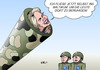 Cartoon: Von der Leyen (small) by Erl tagged ursula,von,der,leyen,verteidigungsministerin,ukraine,konflikt,ostukraine,russland,separatisten,angst,osteuropa,baltikum,beruhigung,nato,bundeswehr,militär,karikatur,erl