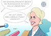 Cartoon: Von der Leyen (small) by Erl tagged verteidigungsministerin,ursula,von,der,leyen,kritik,bundeswehr,aufnahmerituale,demütigung,sadismus,rechtsextremismus,oberleutnant,doppelleben,asylbewerber,generalverdacht,zurückweisung,bürger,in,uniform,demokratie,karikatur,erl