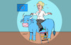 Cartoon: Von der Leyen (small) by Erl tagged politik,europawahl,europaparlament,wahl,eu,kommissionspräsidentin,wiederwahl,ursula,von,der,leyen,unterstützung,evp,liberale,sozialdemokraten,grüne,leiter,stier,europa,karikatur,erl