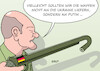 Cartoon: Waffenlieferung (small) by Erl tagged politik,angriffskrieg,krieg,angriff,überfall,invasion,russland,ukraine,bundeskanzler,scholz,deutschland,kurs,änderung,waffenlieferungen,außenpolitik,gestaltung,stärkung,bundeswehr,mängel,weltpolitik,karikatur,erl