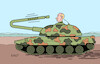 Cartoon: Wagner (small) by Erl tagged politik,krieg,angriff,überfall,russland,ukraine,wladimir,putin,söldnertruppe,wagner,jewgeni,prigoschin,aufstand,putsch,militär,konvoi,moskau,rückzug,panzer,karikatur,erl