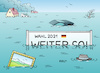 Cartoon: Wahl 2021 (small) by Erl tagged politik,wahl,bundestagswahl,2021,inhalte,klima,klimawandel,klimapolitik,hochwasser,katastrophe,extremwetter,starkregen,kein,weiter,so,wahlplakat,partei,karikatur,erl