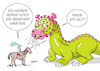 Cartoon: Warten (small) by Erl tagged politik,corona,virus,pandemie,covid19,zweite,welle,beratung,bundeskanzlerin,angela,merkel,vorschlag,lockdown,light,verschärfung,maßnahmen,widerspruch,ministerpräsidentinnen,ministerpräsidenten,warten,uneinigkeit,bund,länder,ritter,drache,kampf,karikatur,erl