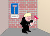 Cartoon: Was führt Johnson im Schilde? (small) by Erl tagged politik,brexit,großbritannien,austritt,eu,premierminister,boris,johnson,no,deal,zwangsurlaub,parlament,gegenschlag,gesetz,überläufer,entlassungen,tories,chaos,neuwahlen,ablehnung,ausweg,sackgasse,schild,taktik,karikatur,erl