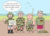 Cartoon: Wehrbericht (small) by Erl tagged politik,bundeswehr,wehrbericht,wehrbeauftragte,eva,högl,mängel,ausstattung,extrem,schlecht,ausrüstung,beschaffung,ungenügend,karikatur,erl