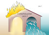 Cartoon: Wetterhäuschen 2017 (small) by Erl tagged wetter,regen,starkregen,hochwasser,flut,dürre,hitze,waldbrand,waldbrände,feuer,wasser,wetterextreme,wetterhäuschen,klima,klimawandel,erderwärmung,co2,umwelt,ökologie,karikatur,erl