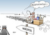 Cartoon: Wettlauf zum Nordpol (small) by Erl tagged nordpol,bodenschätze,erderwärmung,pol,eis,schmelze,polkappenschmelze,freigabe,anrainerstaaten,wettlauf,russland,kanada,norwegen,dänemark