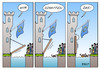 Cartoon: Wir schaffen das! (small) by Erl tagged flüchtlinge,eu,europa,abschottung,grenze,zaun,stacheldraht,festung,burg,zugbrücke,deutschland,bundeskanzlerin,angela,merkel,mutti,offenheit,widerstand,verteilung,quote,karikatur,erl