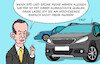 Cartoon: Wissing (small) by Erl tagged politik,klima,klimawandel,erderwärmung,reduzierung,co2,klimaschutz,klimaschutzgesetz,alt,neu,erleichterung,verkehrsministerium,verfehlung,klimaziele,verkehrsminister,volker,wissing,fdp,auto,autofreundlich,drohung,fahrverbote,wochenende,karikatur,erl