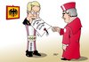 Cartoon: Wulff ernennt Verfassungsrichter (small) by Erl tagged wulff christian bundespräsident kredit privat urlaub reisen freunde unternehmer geld nähe amt beschädigung ernennung verfassungsrichter peter müller