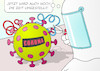 Cartoon: Zeitbombe (small) by Erl tagged politik,corona,krise,virus,coronakrise,coronavirus,ausgangsbeschränkung,kontaktverbot,schutz,ansteckung,gefahr,leben,menschen,wirtschaft,zeitbombe,entschärfen,zeitumstellung,winterzeit,sommerzeit,karikatur,erl