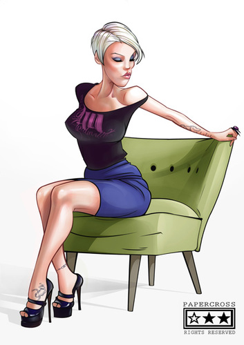 Cartoon: P!nK (medium) by billfy tagged pink