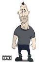 Cartoon: Till LindemanN (small) by billfy tagged rammstein,music,rock,metal,germany