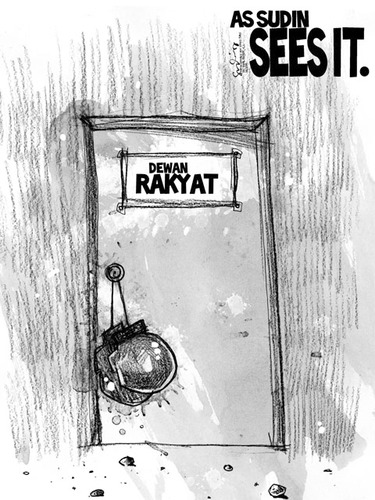 Cartoon: fight in parliament (medium) by mystudio69 tagged cartoon