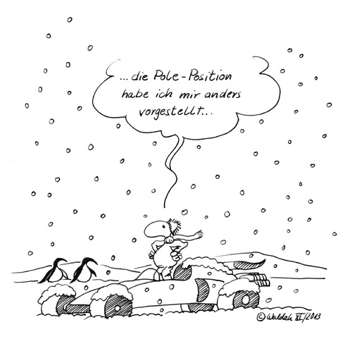 Cartoon: Pole Position (medium) by waldah tagged formel1,rennsport