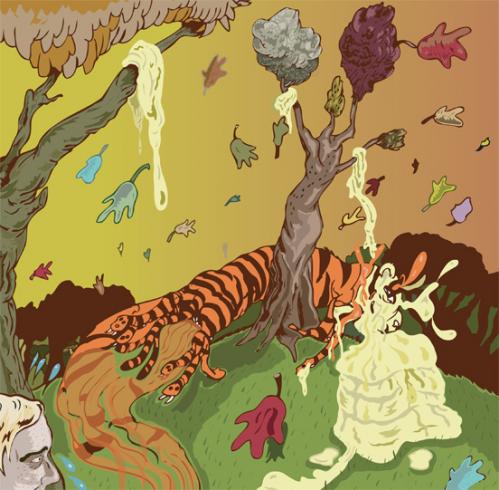 Cartoon: Tiger Run Around The Tree (medium) by John Bent tagged tiger,butter,children,