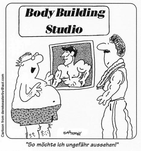 Cartoon: Buildabody (medium) by EASTERBY tagged fitness