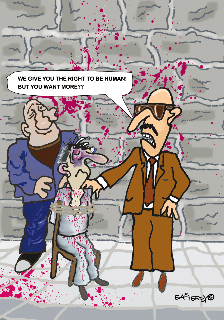 Cartoon: Human rights (medium) by EASTERBY tagged human,rights,prisoner,torture