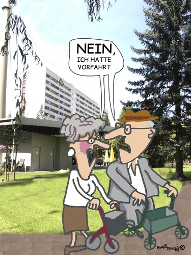 HATTE VORFAHRT By | Media & Culture Cartoon |