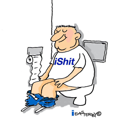 Cartoon: IMac..iPod..iPhone..iPad...i.... (medium) by EASTERBY tagged imac,ipod,iphone,ipad