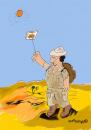 Cartoon: Desert Toast (small) by EASTERBY tagged desert sunpower