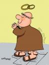 Cartoon: Gay monks (small) by EASTERBY tagged gay monks religion