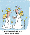 Cartoon: Heavenly invitation (small) by EASTERBY tagged angels heaven