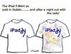 Cartoon: I PADdy T shirt (small) by EASTERBY tagged pad shirts