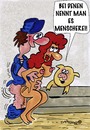 Cartoon: Menscherei!!! (small) by EASTERBY tagged farmer lover pigsty