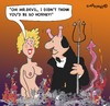 Cartoon: Mr Devil (small) by EASTERBY tagged devil,hellfire,young,lady