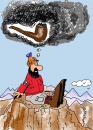 Cartoon: Smoke signals 12 (small) by EASTERBY tagged smoking